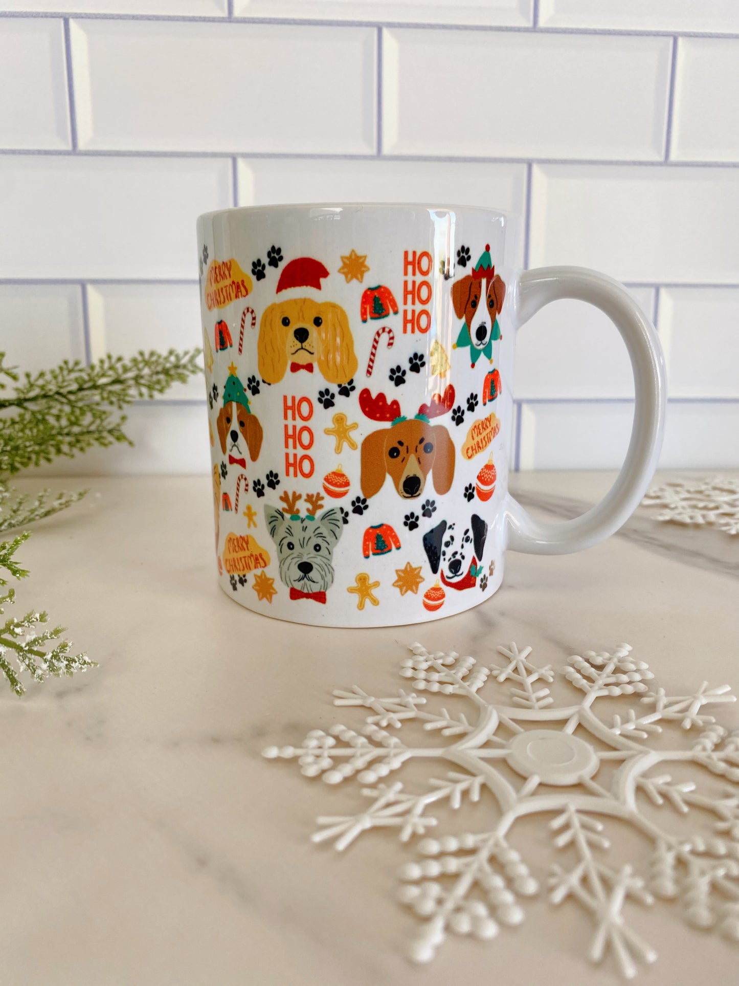 Christmas Dogs Mug